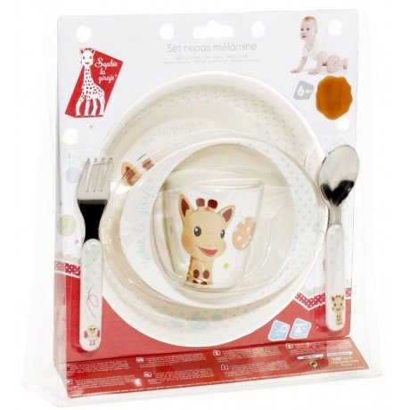 Σόφι η καμηλοπάρδαλη Σετ φαγητού 5τεμ.