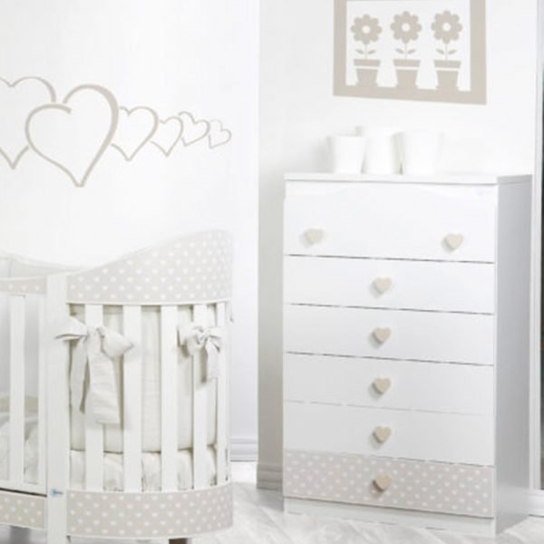 Eva Kiss Baby Bath Dresser with 6 Drawers