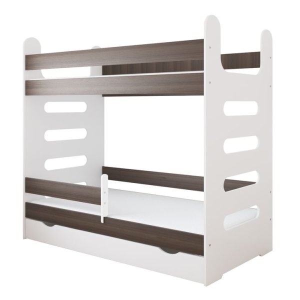 Just Baby Παιδική Κουκέτα Stairs Με Συρτάρι 80×180 Καφέ