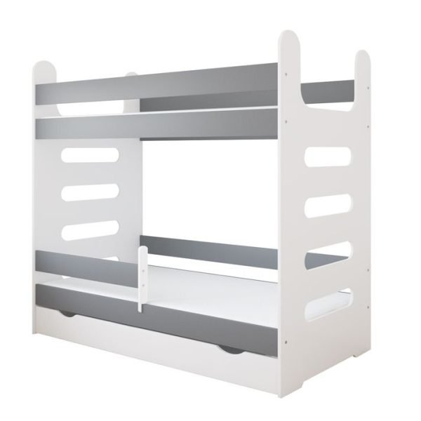 Just Baby Παιδική Κουκέτα Stairs Με Συρτάρι 80×180 Γκρι