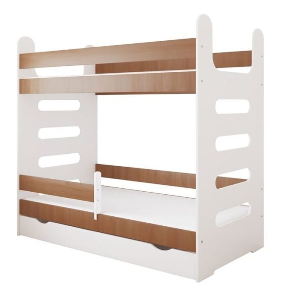 Just Baby Παιδική Κουκέτα Stairs Με Συρτάρι 80×180 Μόκα