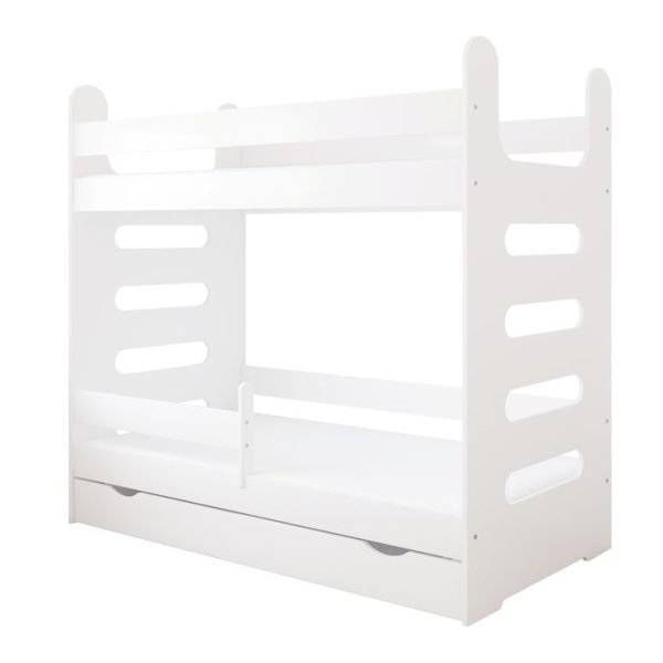 Just Baby Παιδική Κουκέτα Stairs Με Συρτάρι 80×180 Λευκό