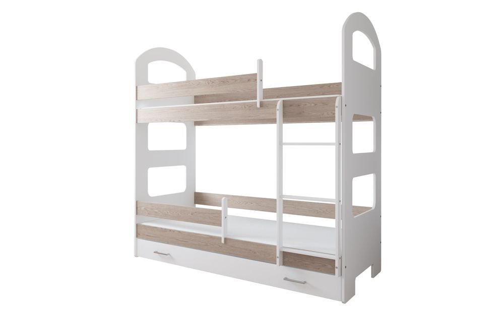 Just Baby Παιδική Κουκέτα Curve Με Συρτάρι 80×180 Natural Just Baby Παιδική Κουκέτα Curve Με Συρτάρι 80×180 Natural