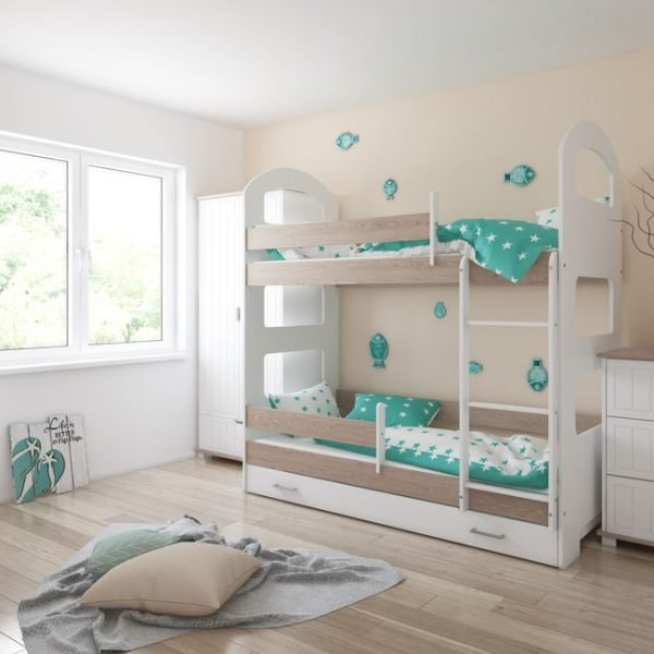 Just Baby Παιδική Κουκέτα Curve Με Συρτάρι 80×180 Natural