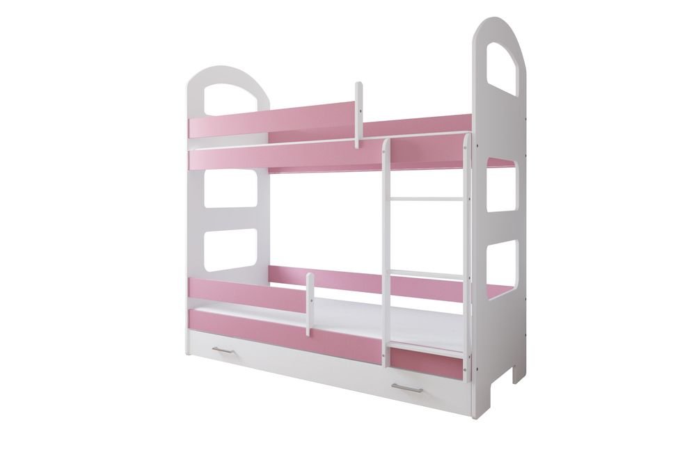 Just Baby Παιδική Κουκέτα Curve Με Συρτάρι 80×180 Ροζ Just Baby Παιδική Κουκέτα Curve Με Συρτάρι 80×180 Ροζ