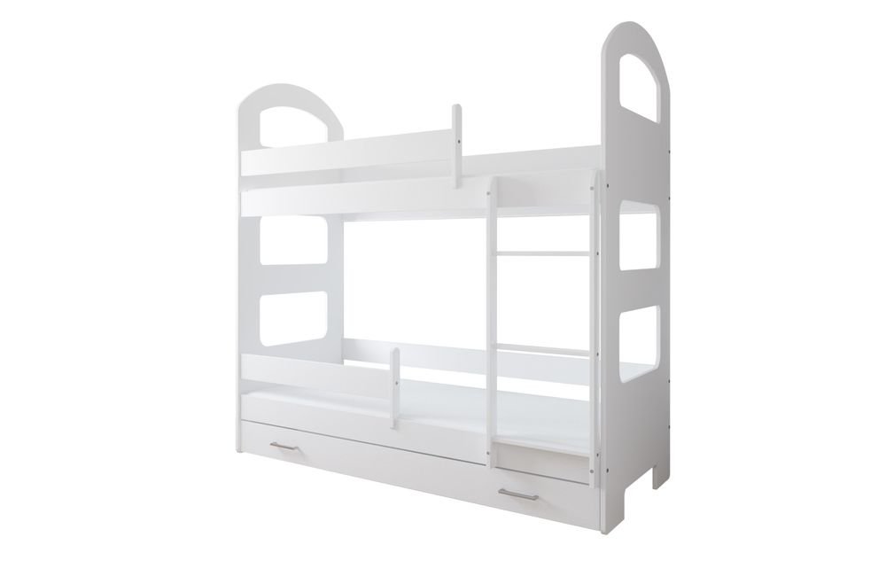 Just Baby Παιδική Κουκέτα Curve Με Συρτάρι 80×180 Λευκό Just Baby Παιδική Κουκέτα Curve Με Συρτάρι 80×180 Λευκό