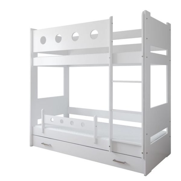 Just Baby Παιδική Κουκέτα Ship Boy Με Συρτάρι 80×180 Λευκό