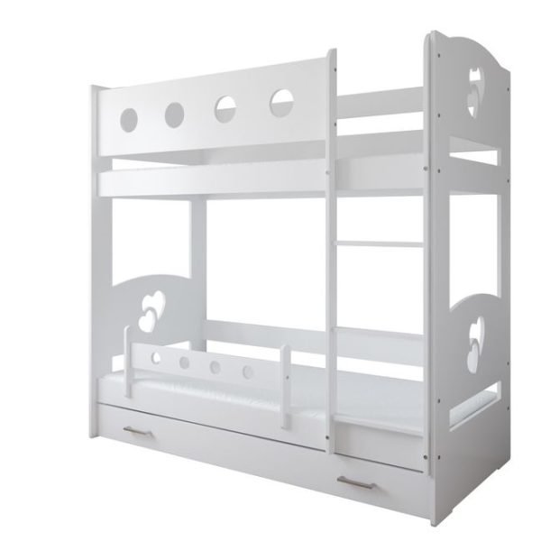 Just Baby Παιδική Κουκέτα Ship Girl Με Συρτάρι 80×180 Λευκό