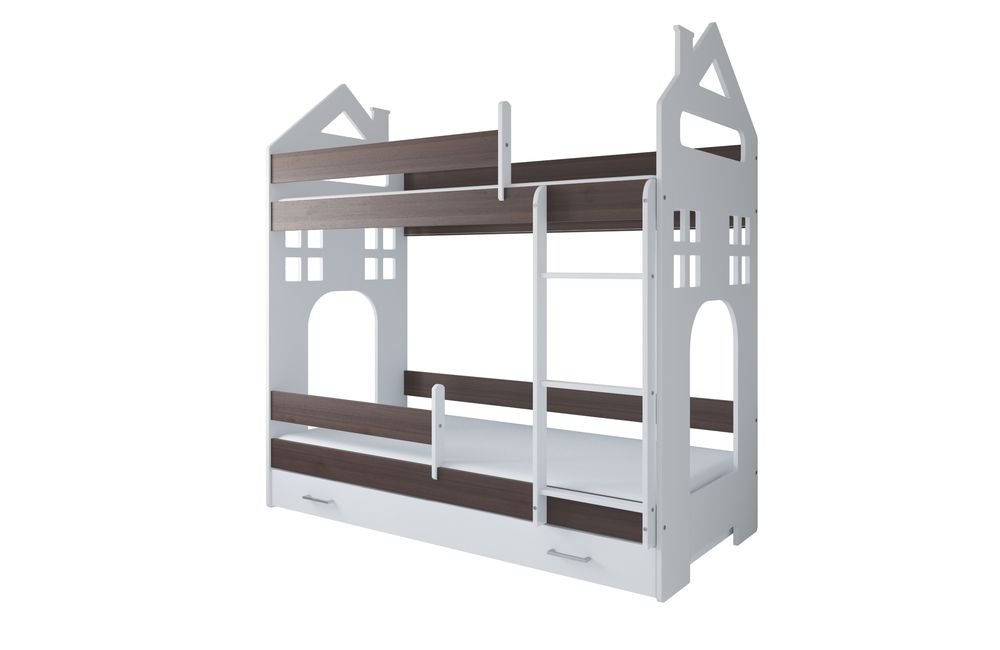 Just Baby Παιδική Κουκέτα Castle Με Συρτάρι 80×180 Καφέ Just Baby Παιδική Κουκέτα Castle Με Συρτάρι 80×180 Καφέ