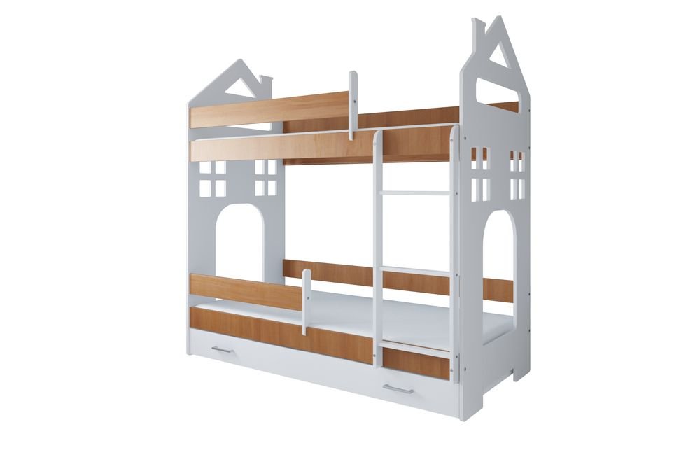 Just Baby Παιδική Κουκέτα Castle Με Συρτάρι 80×180 Mocca Just Baby Παιδική Κουκέτα Castle Με Συρτάρι 80×180 Mocca