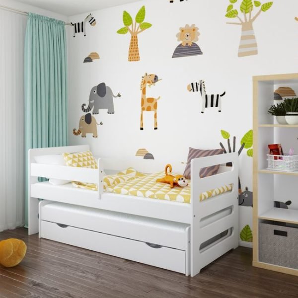 Just Baby Πολυμορφικό Κρεβάτι Pippo Για Δύο Παιδιά Με Συρτάρι Λευκό