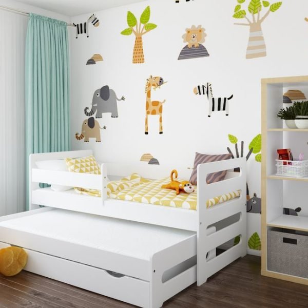 Just Baby Πολυμορφικό Κρεβάτι Pippo Για Δύο Παιδιά Με Συρτάρι Λευκό