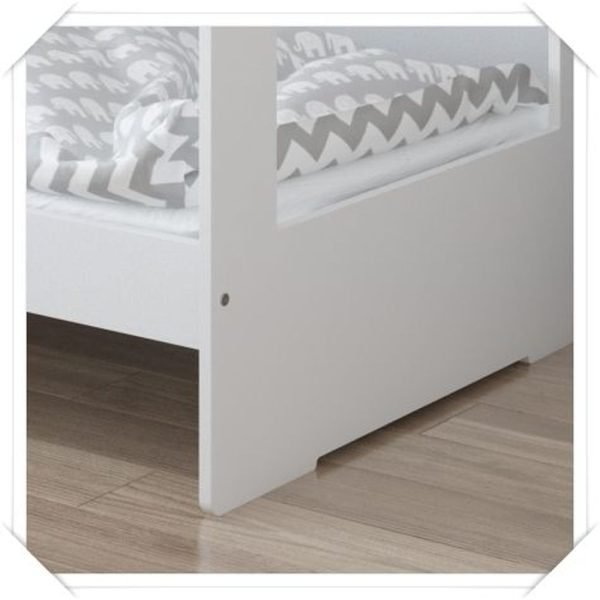 Just Baby Κρεβάτι CasaWood White Grey Με Συρτάρι 180*80