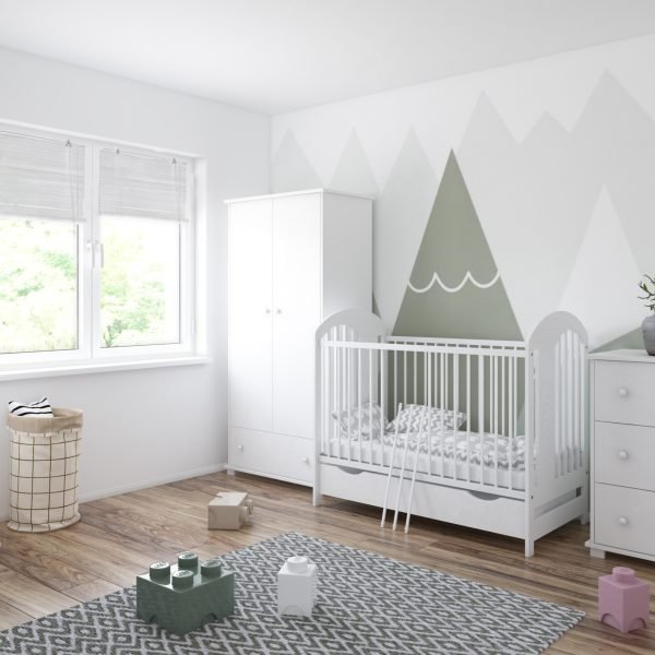 Just Baby Κρεβάτι με Συρτάρι Pumba White