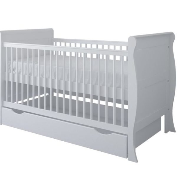 Just Baby Προεφηβικό Κρεβάτι Ammy Λευκό Με Συρτάρι