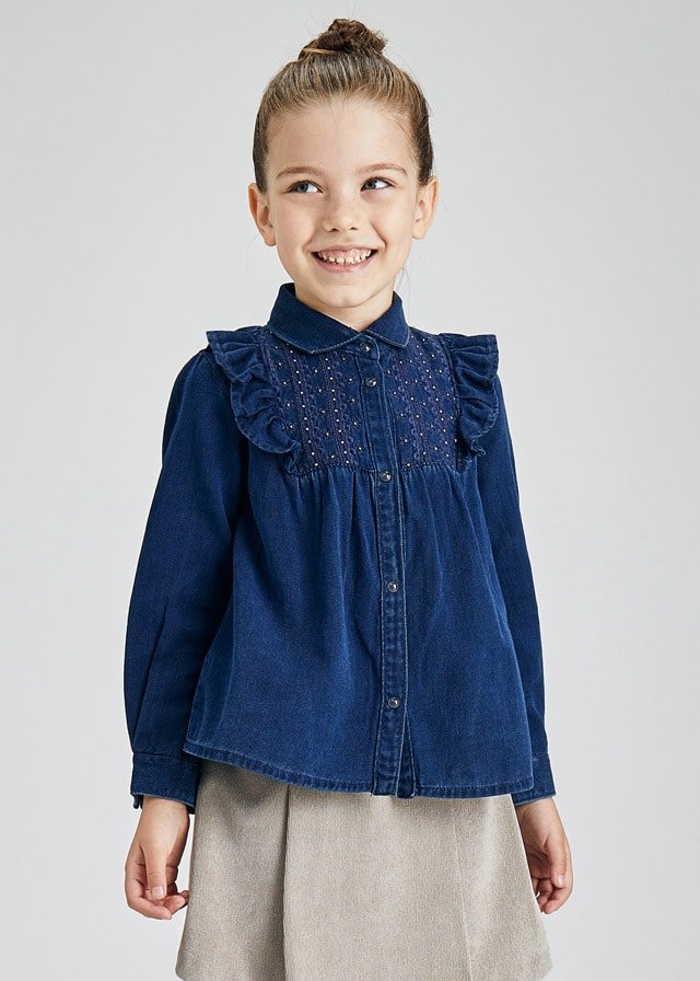 Πουκάμισο τζην MAYORAL 04174 Πουκάμισο τζην MAYORAL 04174