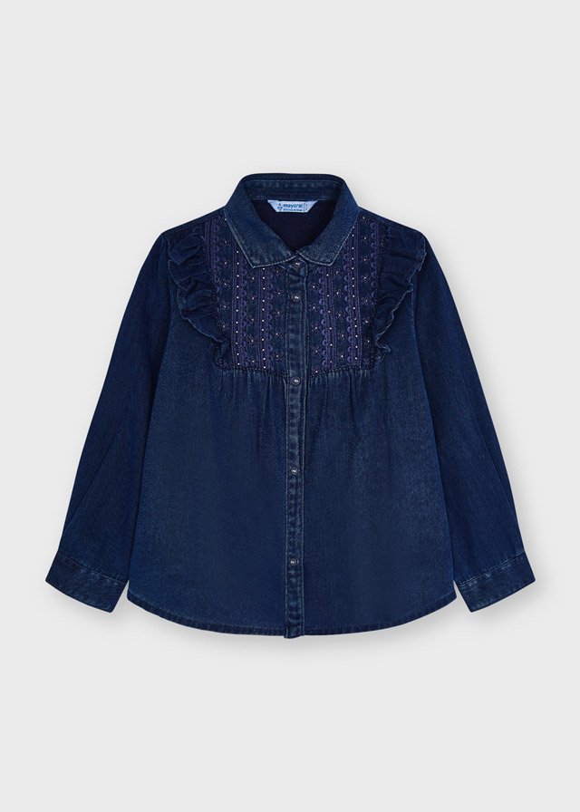 Πουκάμισο τζην MAYORAL 04174 Πουκάμισο τζην MAYORAL 04174