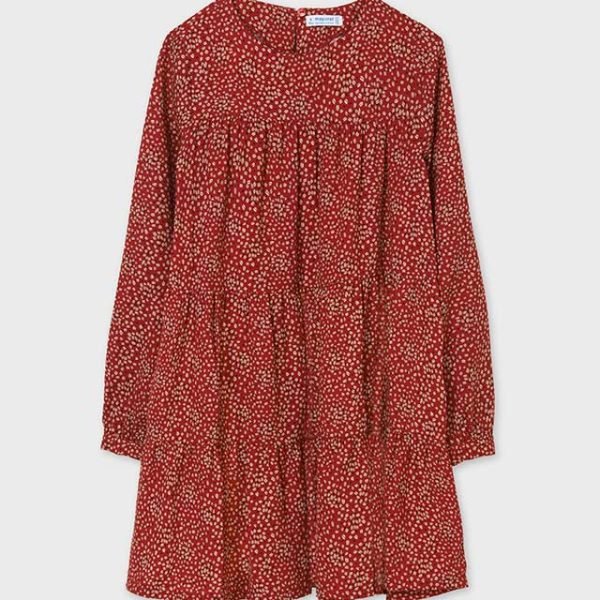 Φόρεμα σταμπωτό κόκκινο MAYORAL 07922-73