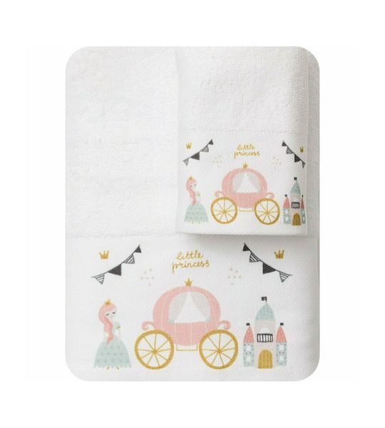 Πετσέτες Σετ 2ΤΜΧ Princess Λευκό